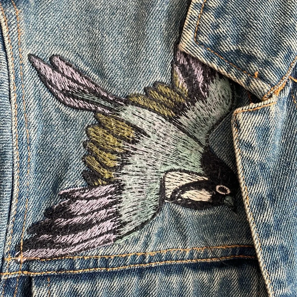 Honey Punch Embroidered Jean Jacket - Picture 3 of 6